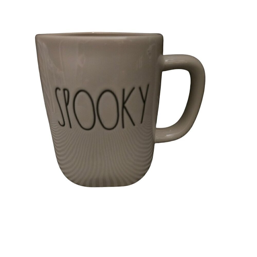 NWT Rae Dunn Halloween Spooky Skeleton Face Mug Double Sided